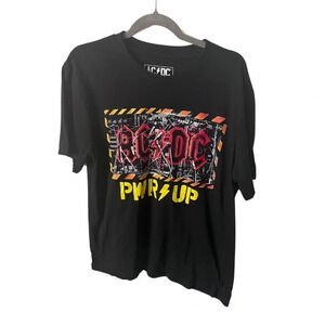 Official Merch | AC/DC Black Crew Neck Band  Tee | Size M